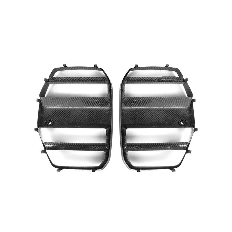 شوايات سباق المصد لسيارات BMW G80 G81 M3 G82 G83 M4 2021-in Real Carbon Fiber Front Kidney Grille XDrive Competition Auto Fitment #5