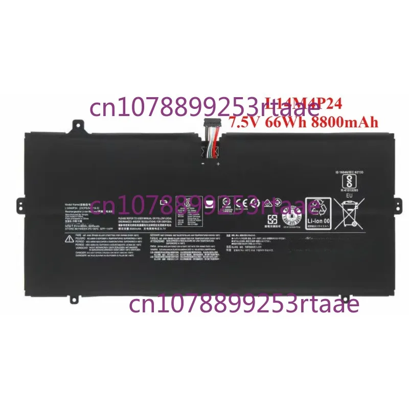 Batería para ordenador portátil L14M4P24 para Lenovo Yoga 900 900-13ISK 900-ISE 900-IFI Series L14L4P24 de alta calidad 8800mAh 66WH 7,5 V