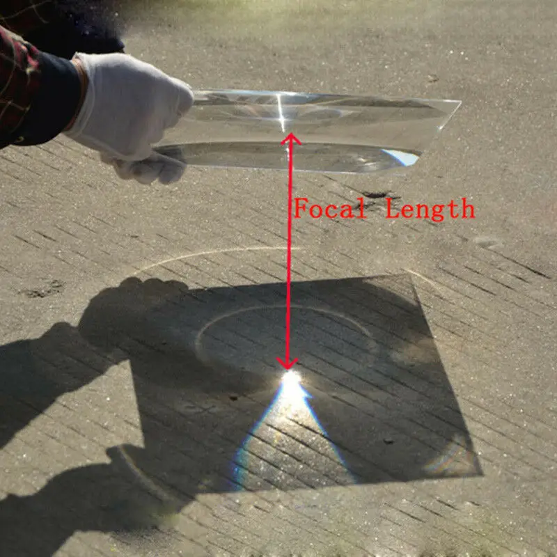 PMMA Plastic 15.6inch Large Projector Fresnel Lens Solar Focal Length 330mm 500mm DIY Projector Plane Magnifier 240x360mm