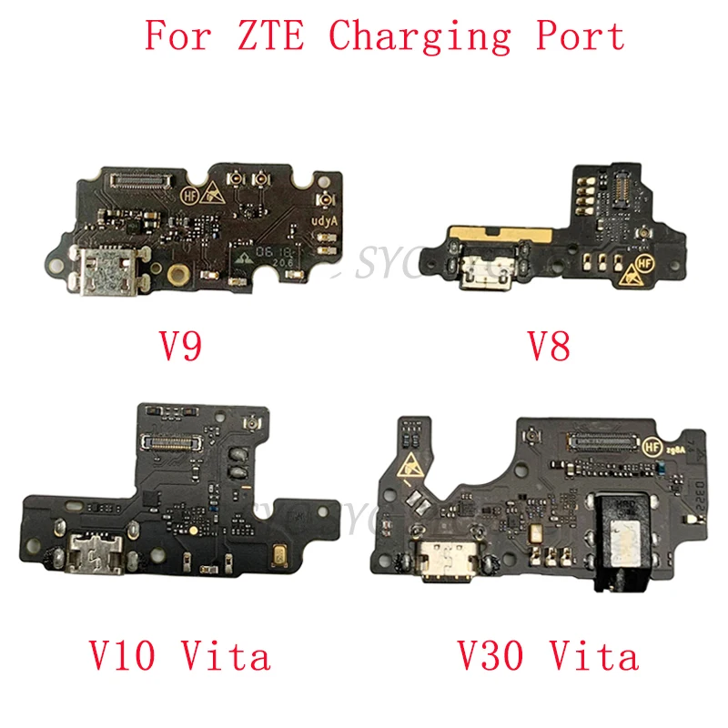 USB Charging Port Connector Board Flex Cable For ZTE Blade V30 Vita V10 Vita V9 V8 Charging Connector Repair Parts