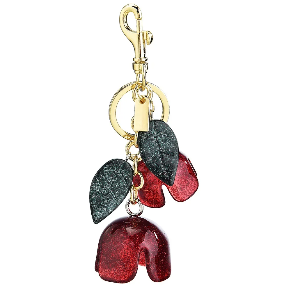 قلادة حقيبة زهور كريستالية، سلسلة مفاتيح الورد الأكثر مبيعًا، إكسسوار حقيبة زهور شرابة نسائية