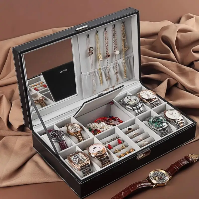 Multi-Functional Large-Capacity Watch Jewelry Box High-End Accessory Storage Box  Sunglasses Organization Box