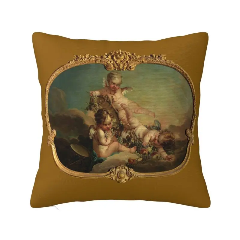 Allegory Of Autumn Cushion Covers Boucher Rococo Renaissance Soft Luxury Pillow Cases Decor Home
