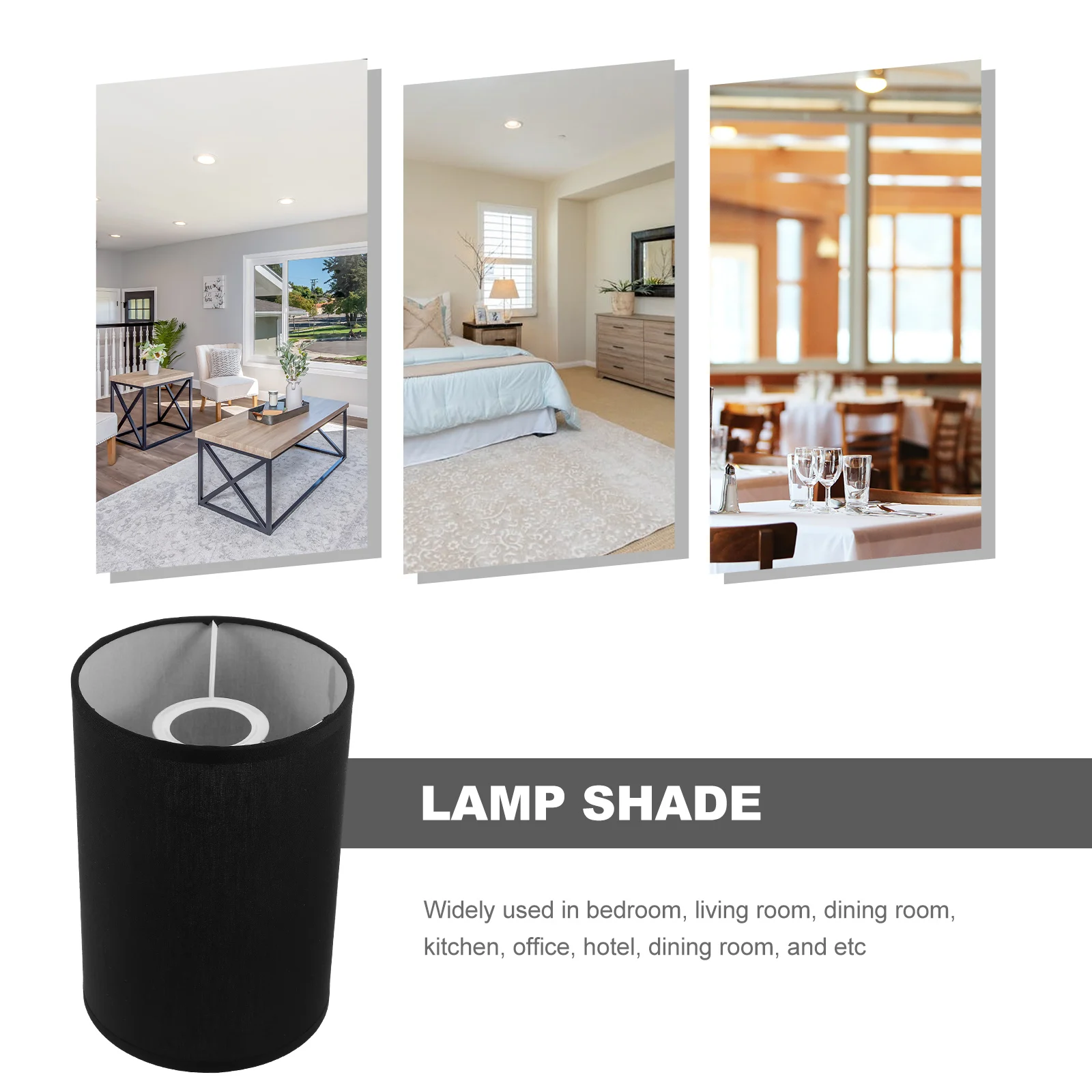 

Round Decorative Lampshade Cover Narrow Lampshades Vertical Replacement for Drum Medium