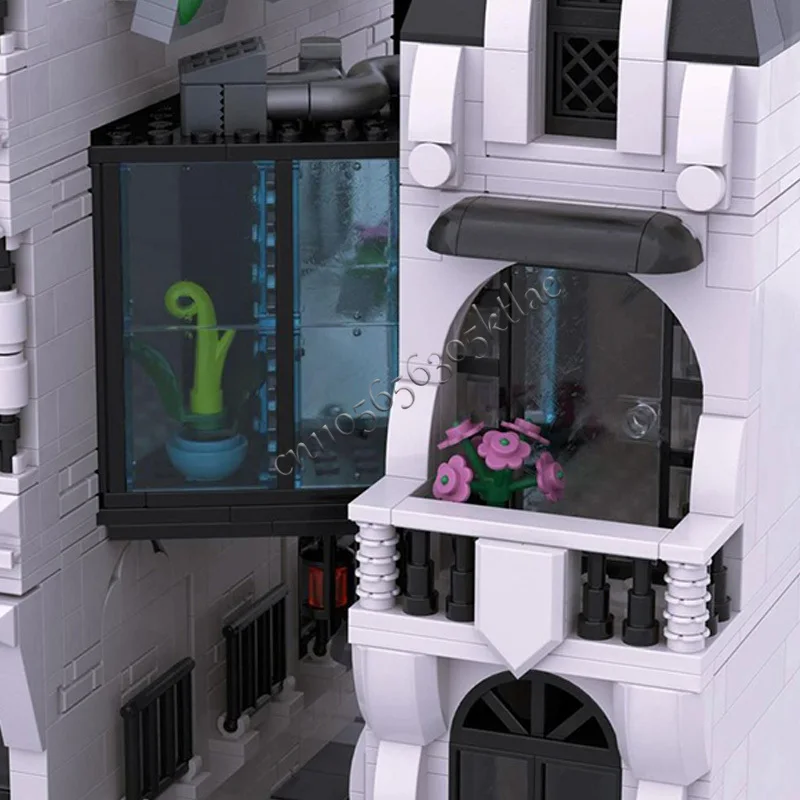 1807 Uds casa calle Skybridge ciudad Modular MOC personalizar bloques de construcción Modular ladrillo modelo educativo DIY juguetes para vacaciones regalos