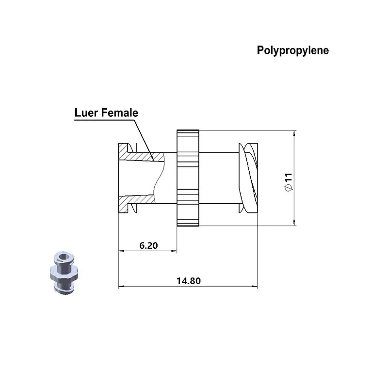 100 sztuk/partia sprzęt medyczny luer lock męskie złącze żeńskie (polyprop) adapter wtyki czapki łączniki