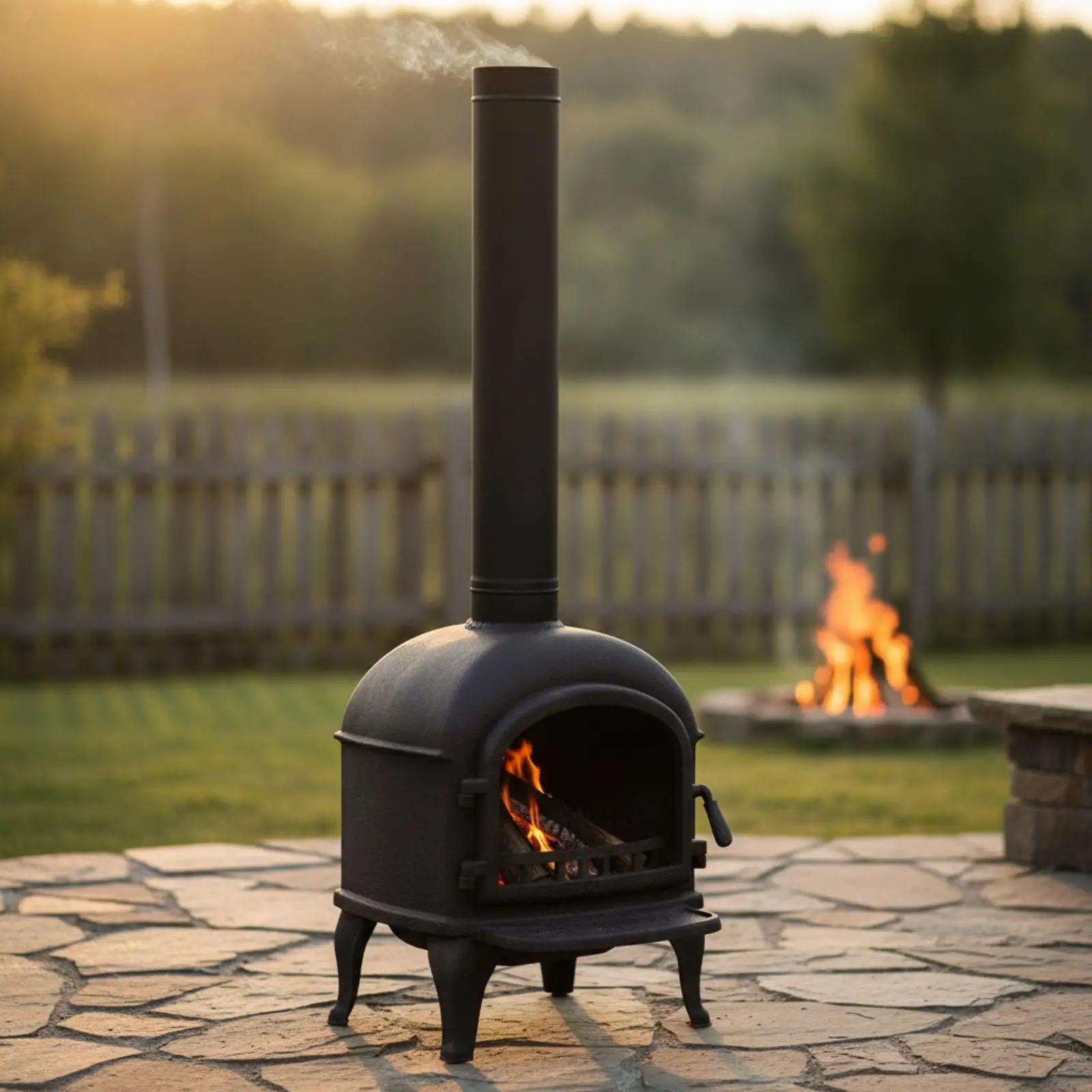 Chimney Tee with Clean-out Cap Black Chimney Tee with Cap Long-Lasting
