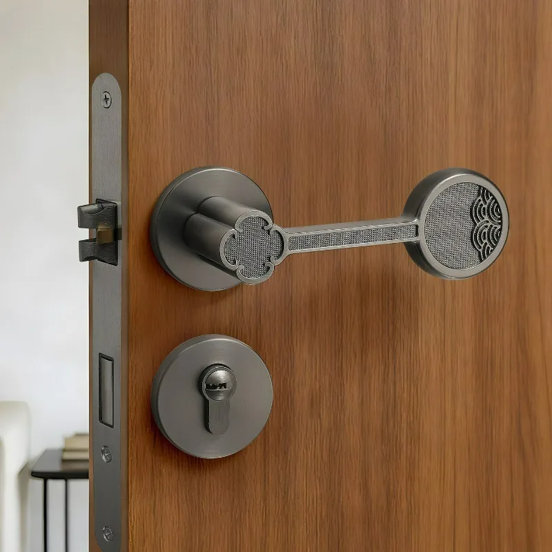 chinese-retro-bedroom-door-lock-creative-water-ripple-office-universal-magnetic-silent-door-lock