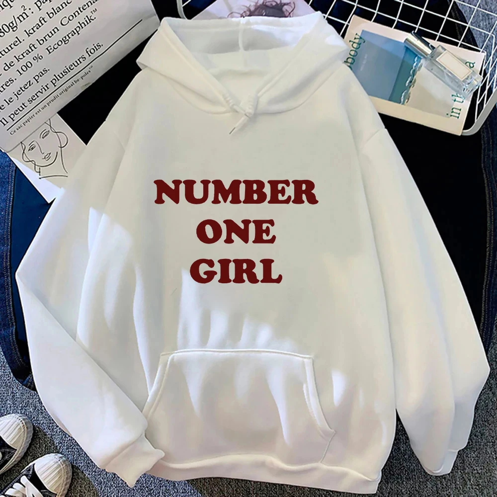 Rosé Number One Girl Hoodie Retro Women Hoodies Kawaii  Clothes Harajuku Aesthetic Autumn Winter Pullover Sweatshirt Vintage