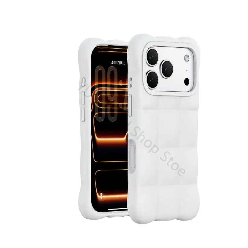 96BA Rounded Square Phone Cover With Covered Controls And Inner Layer for Phone 17