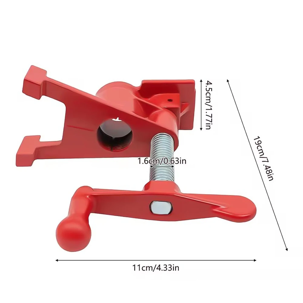Abrazadera de tubo de alta resistencia de 1/2 "y 3/4", juego de abrazaderas de tubo para pegar madera, tablero de carpintería, accesorio de plataforma, herramienta manual de carpintero