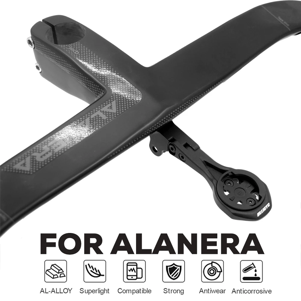 For Deda ALANERA / ALANERA DCR Integrated Handlebar Computer Mount Compatible with GPS/Garmin/Bryton/Wahoo/CATEYE Aluminum