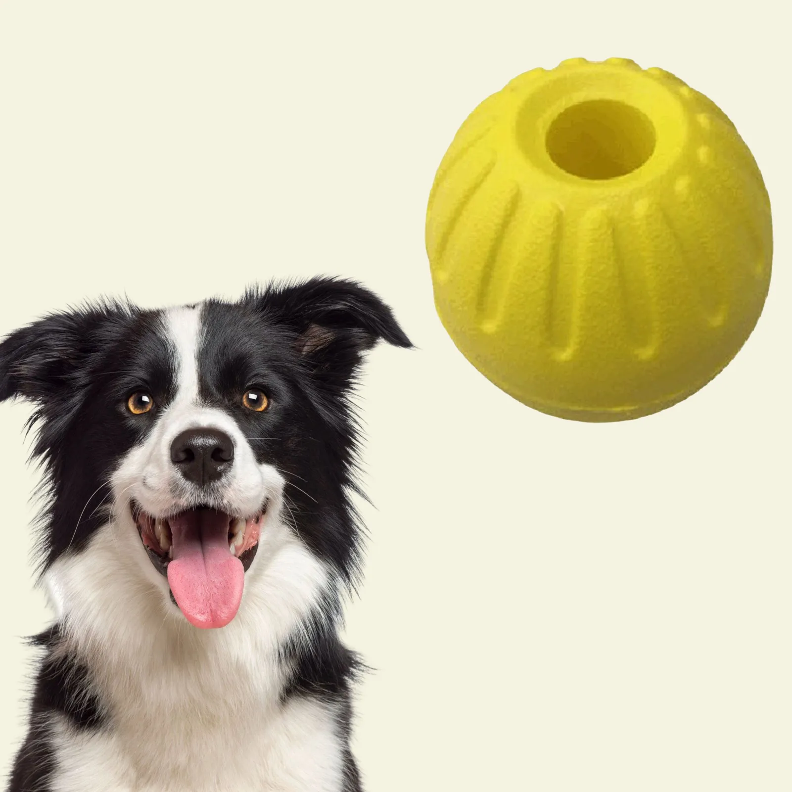 Pet Ball Toy without Rope Interactive Dog Training Chew Tooth Cleaning Indestructible Healthy Solid Core EVA Durable Elastic Toy