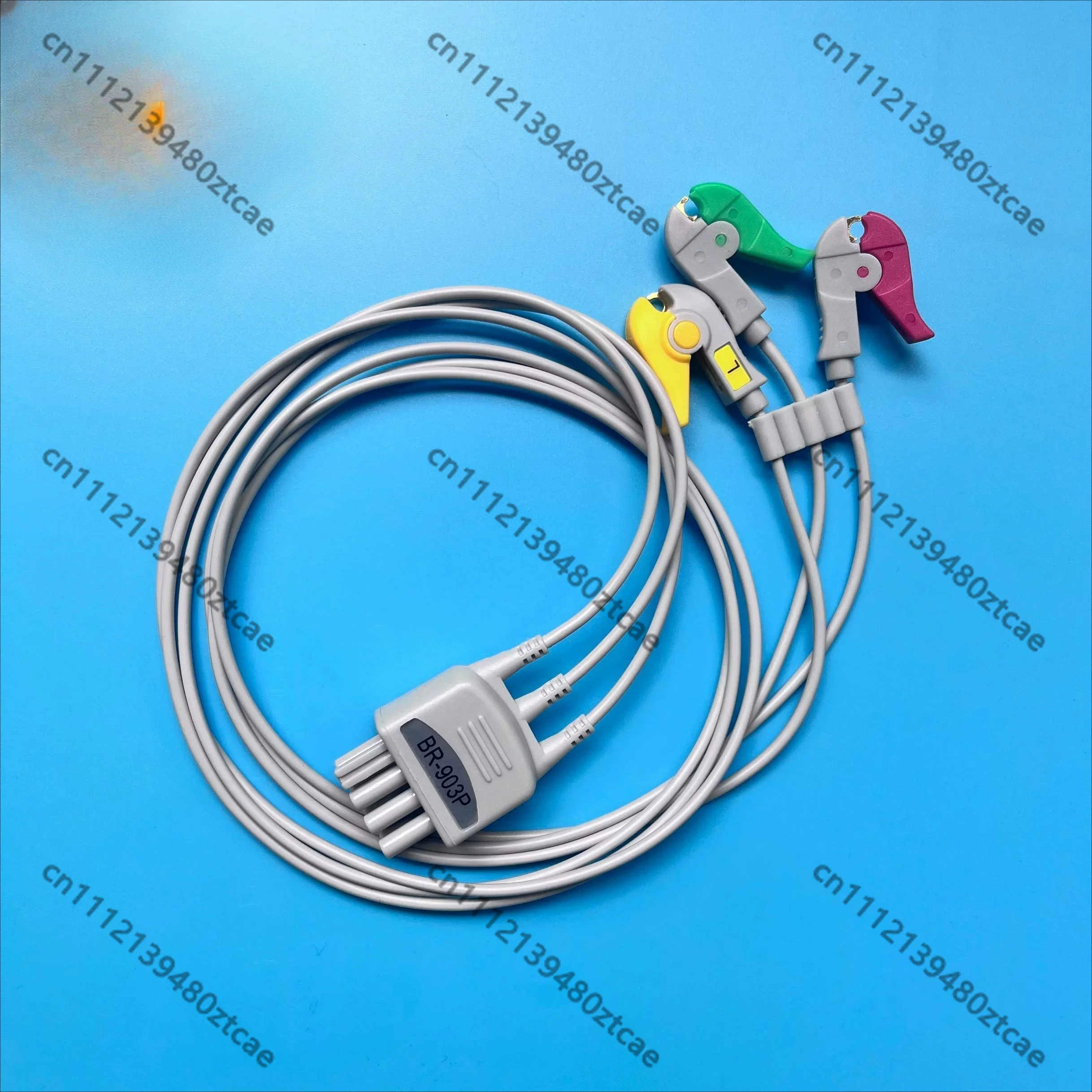 3 Lead ECG Cable Compatible with BR-903P JC-906P BSM-2353 Monitor Split Type Patient Lead Wire Accessory