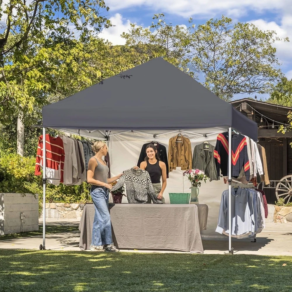 10x10 Pop Up Canopy Instant Commercial Canopy, Instant Commercial Tent with Patended Centerlock, 400D Fabric, Customized
