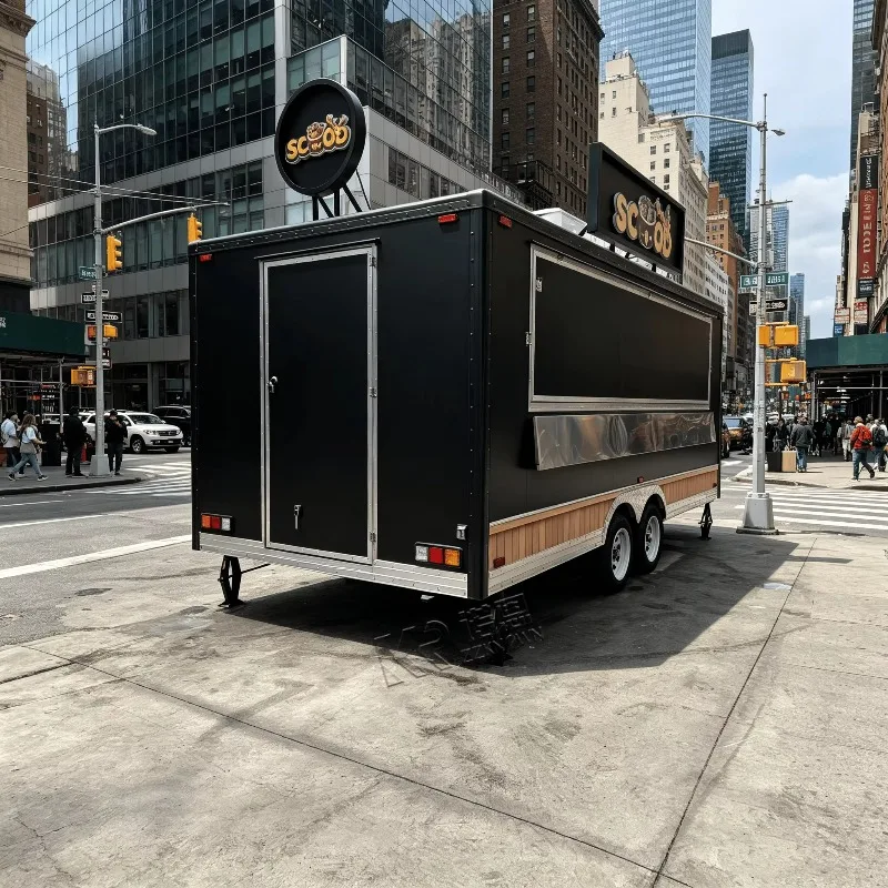 Factory Custom Food Trailer Mobile Concession Kitchen with Equipment for Street Food Markets Events and Catering