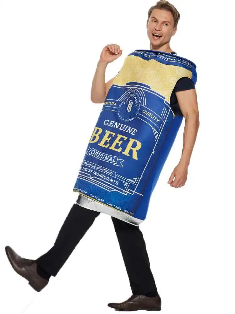 

Halloween New Can Beer Pack Fun Spoof Sponge Costume Party Ladies Fashionable Trendy Stage Performance Clothing