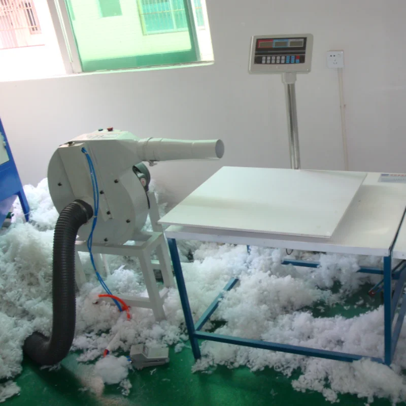 Wide Application High Speed Cotton Pillow Stuffing Machine Jacket Down and Cotton Filler
