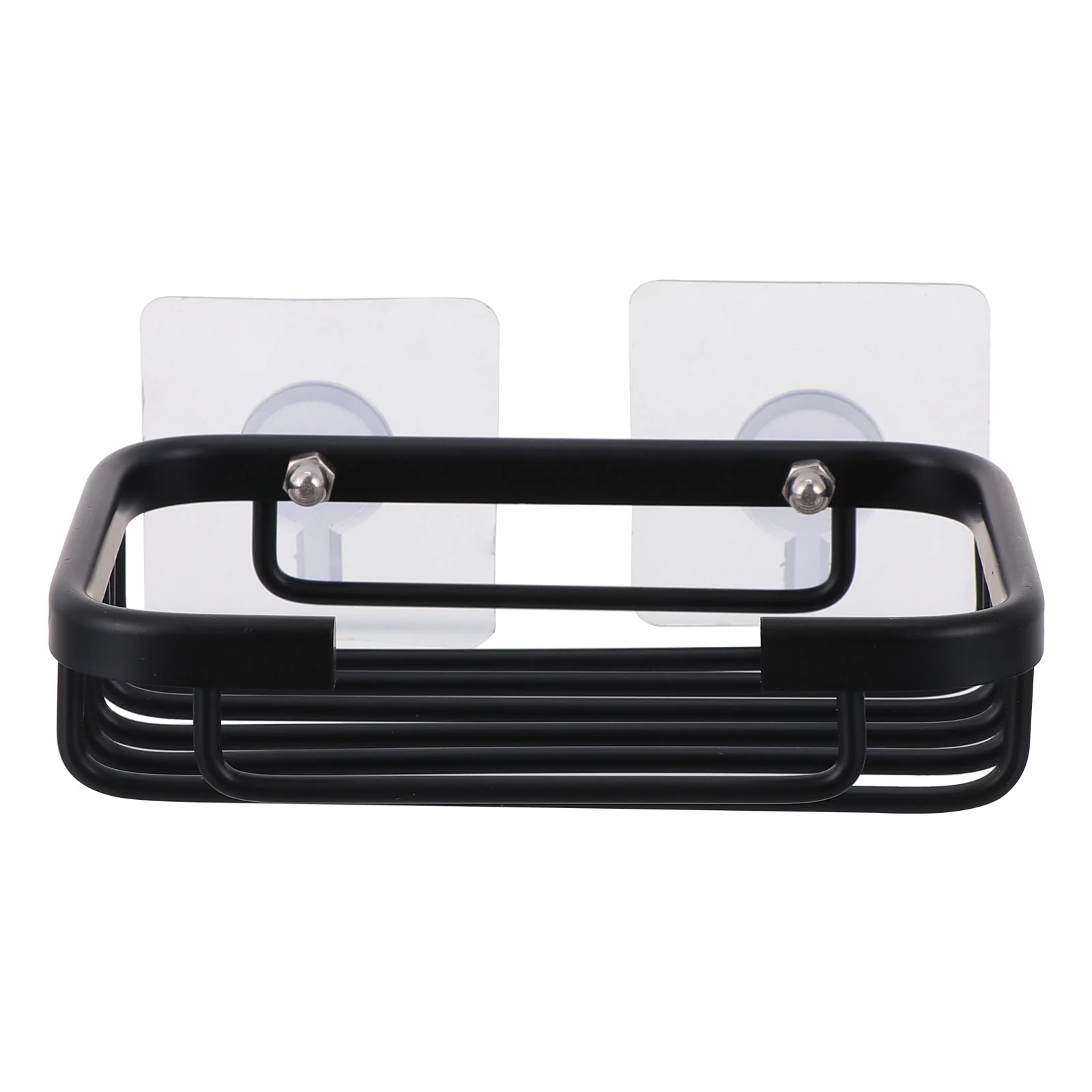 Self Draining Soap Bar Wall Mounted Dish Rack Shelf Stainless Steel Black Holder