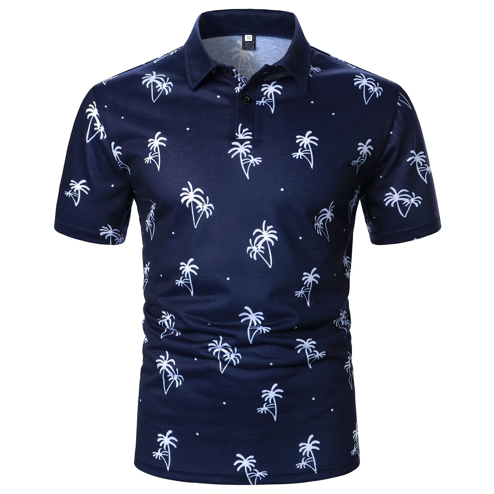 2023 New Branded Polo Shirts Men\'s Printed Golf Tennis Polo Shirts Casual Men\'s Breathable Cotton Short Sleeves Tops Streetwear