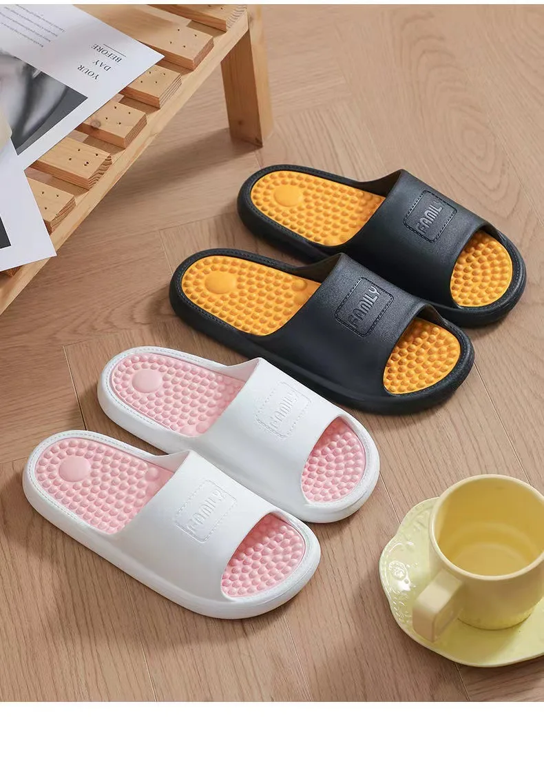 Nuevas Pantuflas de Masaje para Exteriores, para Hombre y Mujer, Antideslizantes, Desodorantes, para Baño, Hogar e Interiores