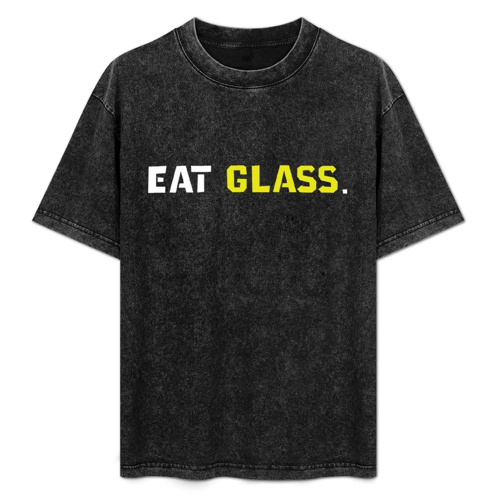 

Eat Glass funny T-Shirt Utility Work Short Sleeve Top