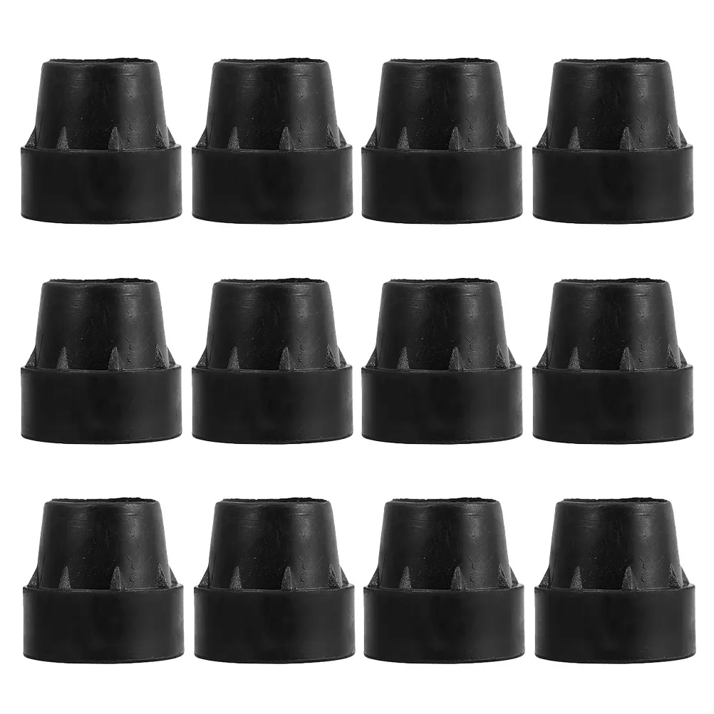 12Pcs Trampoline Leg Caps Rubber Feet Tips Anti Slip Protection for Outdoor Indoor Trampoline Legs Rubber Chair Leg Covers