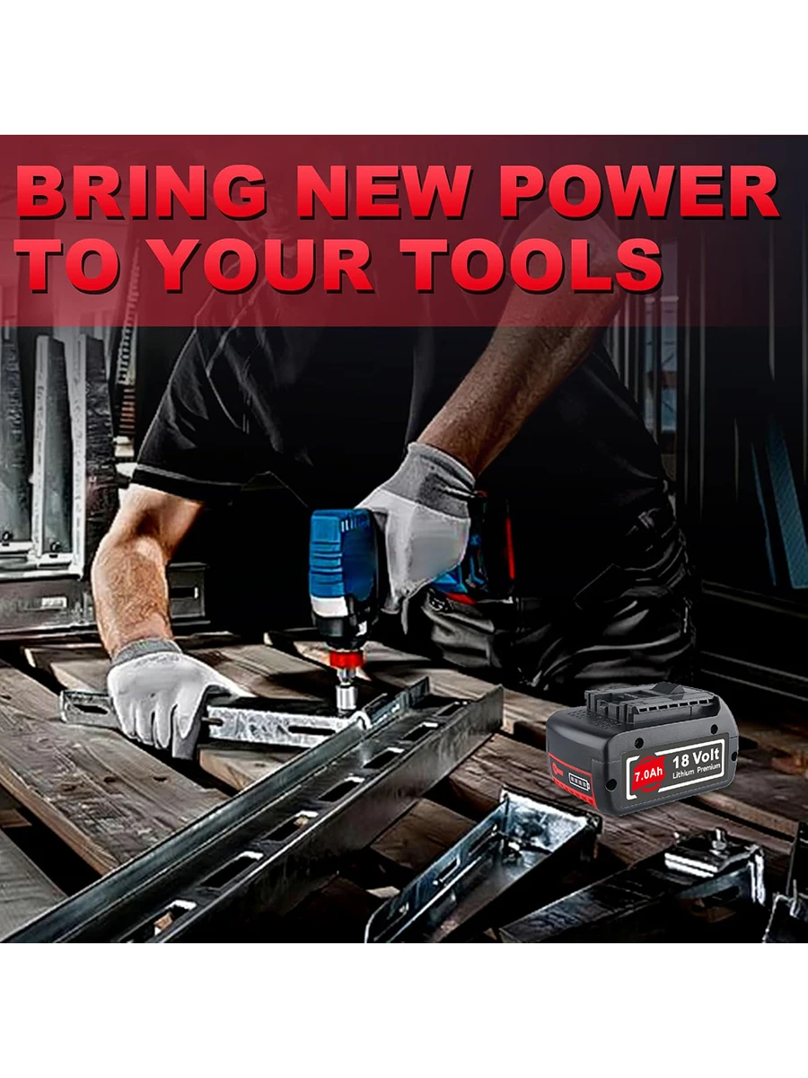 1/2/4 pezzi BAT609 8.0Ah Li-on Sostituisci per utensili elettrici a batteria Bosch 18V BAT610 BAT612 BAT618 Vestito per perno batteria Bosch 18V