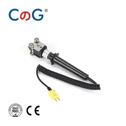 CG WRNM-101 K Type Surface Roller Thermocouple -50 to 500C Handheld Contact Temperature Sensor with ball bearings 4 wheels