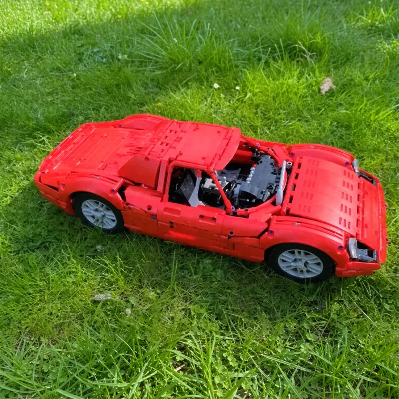 MOC-146842 New Racing Car 250LM 42143 Car Compatible Sports Car Model 2067PCS DIY Buildable Brick Toy Gift