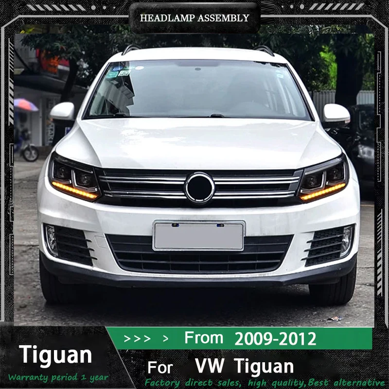 

Car LED Headlights For VW Volkswagen Tiguan 2009 2010 2011 2012 Accessories Modified Front Led Lights Headlamp Assembly