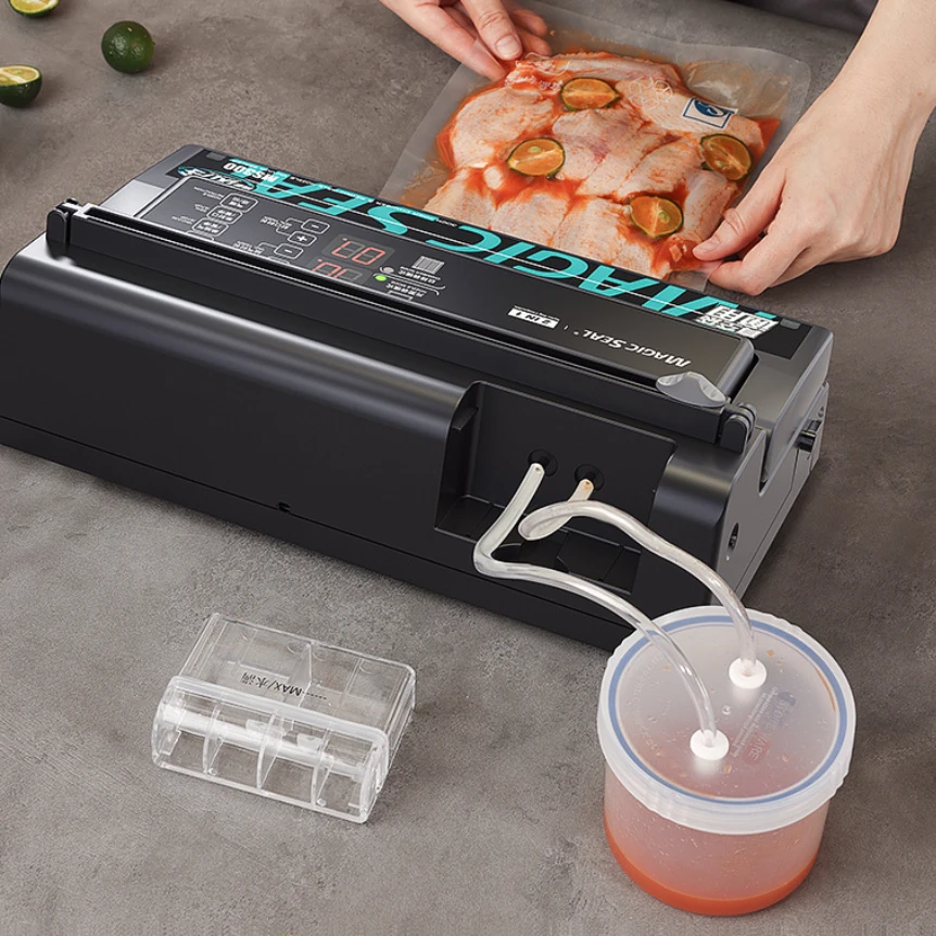 

30cm Vacuum Sealer for Glossy Pattern Aluminum Foil Bag 3 In 1 Dehumidification Multi-bag Working Double Vacuum Pump Sealer