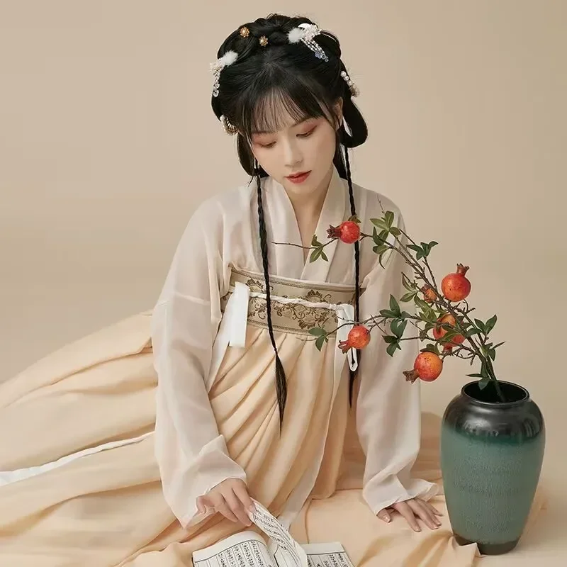 فستان هانفو صيني مقاس كبير 3XL فستان حفلات نسائي عتيق من سلالة تانغ بيج هانفو مقاس كبير للنساء