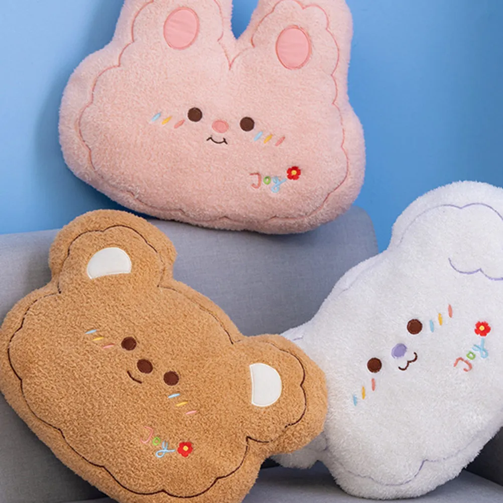 

Милая декоративная подушка для детей, подушка в виде мультяшного животного, мягкая плюшевая подушка для спины, эстетичная подушка для дивана и спальни