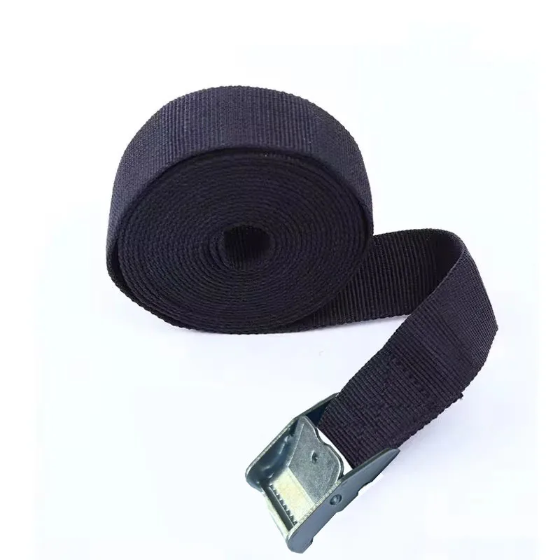 3pcs 2M Buckle Tie-Down Belt cargo straps for Car motorcycle bike With Metal Buckle Tow Rope Strong Ratchet Belt for Luggage Bag