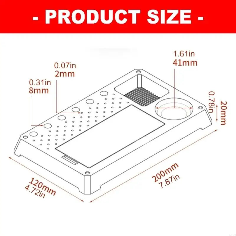 Hochwertige ABS- und Metall-Lackstation mit Feuchtigkeitsbox für Modellbegeisterte und DIY-Bastelprojekte A2UB – Detail 6