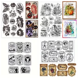 Happy Halloween Clear Stamp Seal For DIY Scrapbooking Photo Album Decorative a5039