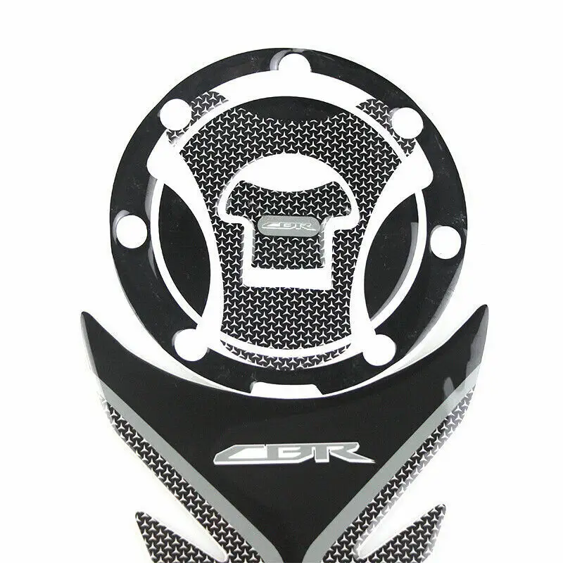 Motorcycle Stickers 3D Carbon Fiber Fuel Tank Cap Decorative Stickers For Honda CBR
