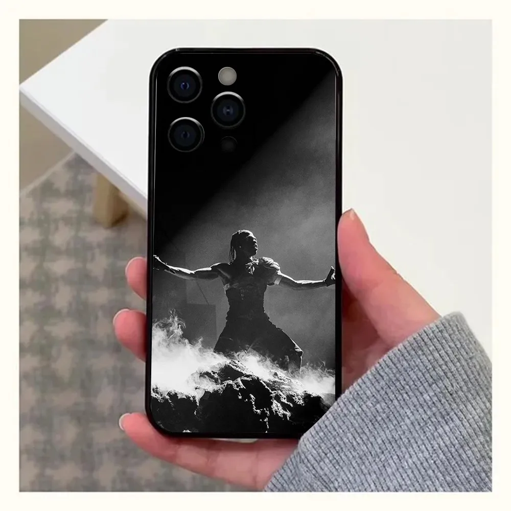 Rapper T-Travis Scott Utopia Phone Case For Apple iPhone 15,14,13,12,11,Pro,X,XS,Max,XR,Plus,Mini Soft Black Cover