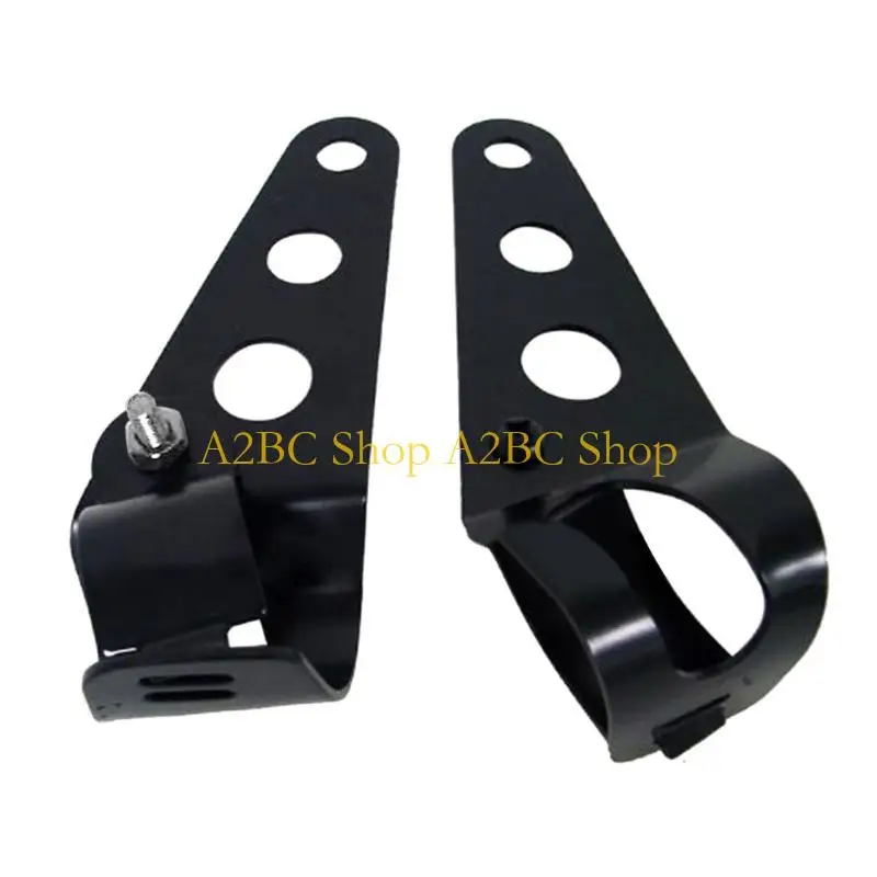 A2BC 1 Pair Motorcycle Headlight Mount Bracket Fork Head Lamp Holder For 38-45mm Fork