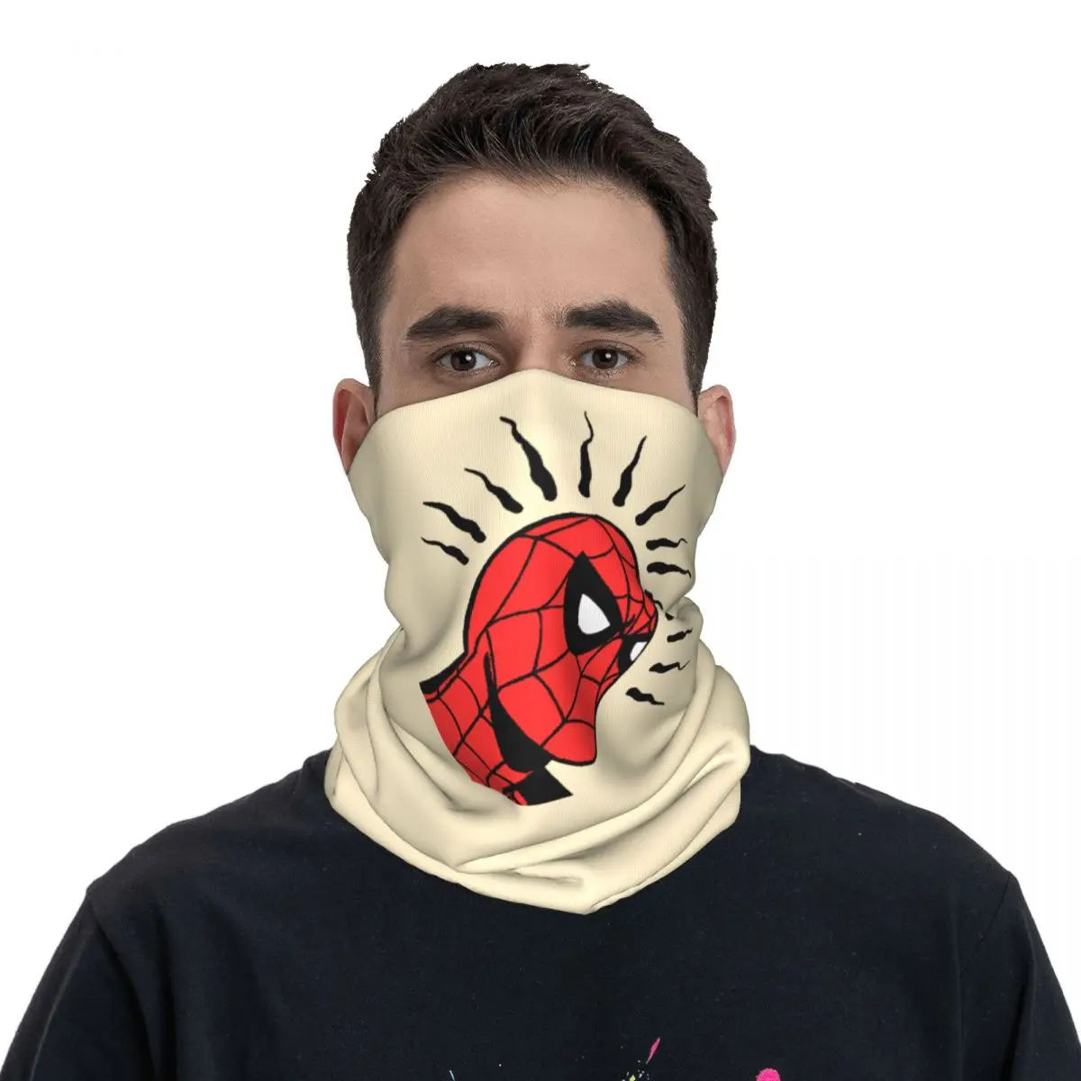 Spider Sense-Pañuelo de cuello Unisex para adultos, bufanda facial de película de Marvel, para ciclismo y senderismo, a prueba de viento