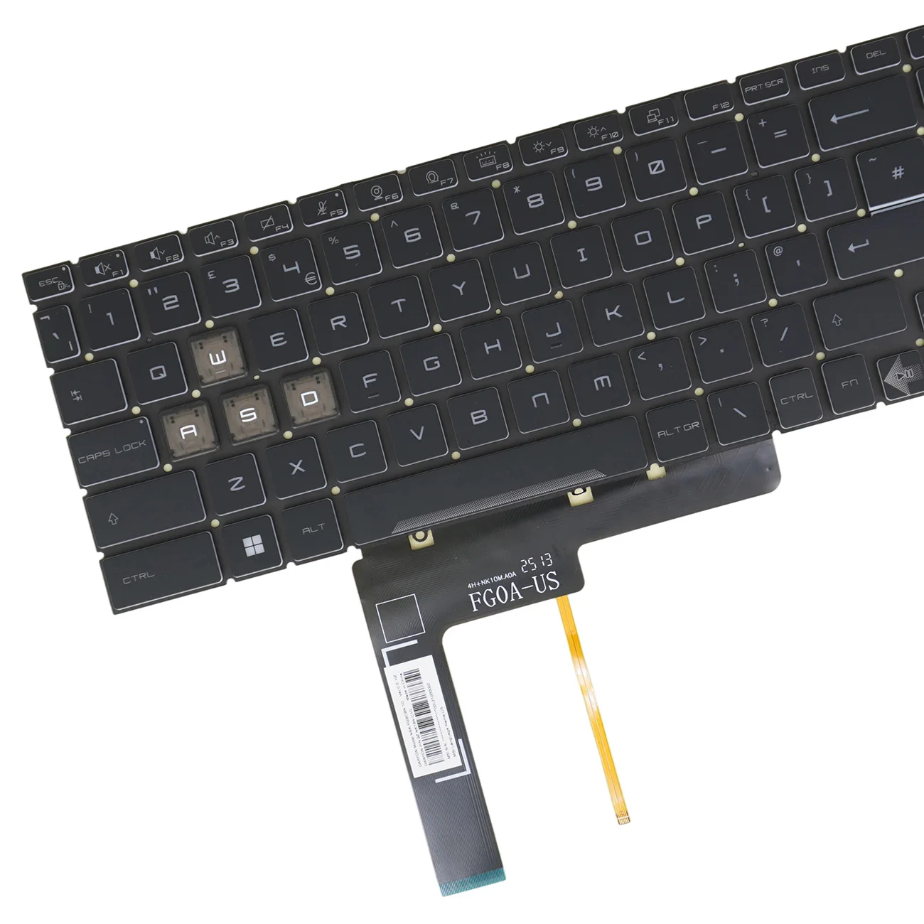 UK GB ICE Blue Backlit Keyboard For MSI Bravo 15 B7E / 15 C7VE / 15 C7VF / 17 C7U / 17 C7VF / 17 C7VE / 15 B7ED / 15 B7EDP