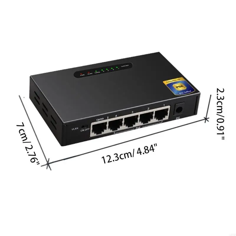 G8DB 5-ポートギガビットイーサネットスイッチホームネットワークハブ10/100/1000Mbps RJ45 OfficeWLANスプリッターサポートIEEE802.3/3U/3X POE