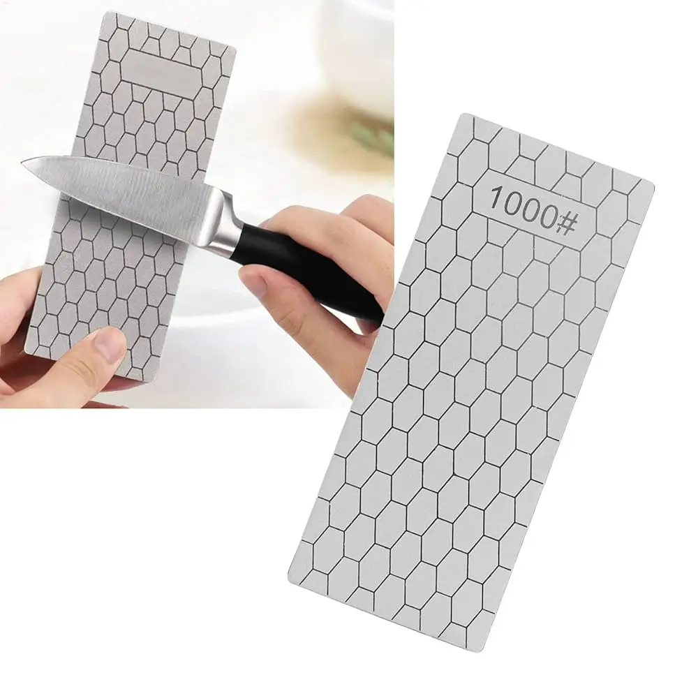 Professional Diamond Knife Sharpening Stone – 600/800/1000 Grit, Ultra-Thin Honeycomb Surface Whetstone for Precision Sharpening