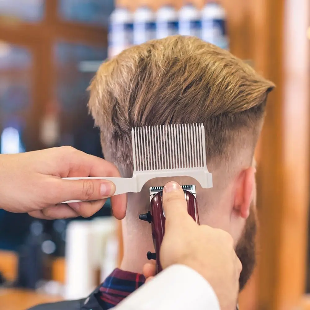 

Men Styling Tool Barber Fade Combs Ergonomic Clipper Hair Cutting Fade Comb Gradienter Design Curved Comb Salon Styling Tool