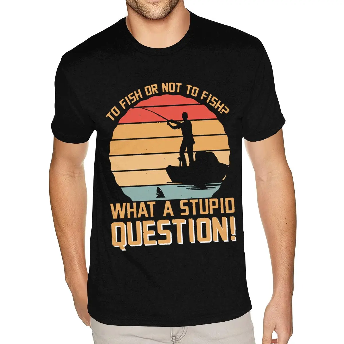 

Футболка с короткими рукавами и круглым вырезом из хлопка, идеальный подарок для членов семьи, футболка для рыб, а не для рыбы, яка футболка, мужская футболка из фильма