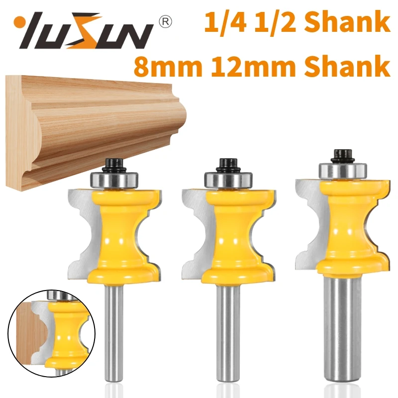 

YUSUN Bull Nose Molding Handrail Router Bit Woodworking Milling Cutter For Wood Face Mill