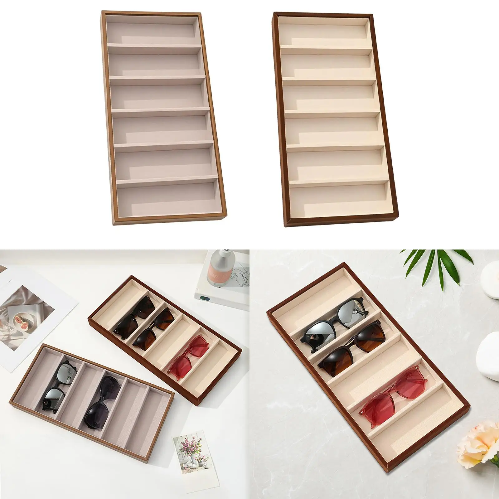 

Органайзер для солнцезащитных очков, декоративный органайзер для дисплея, держатель для очков для дома, магазин очков, настольный ящик, комод