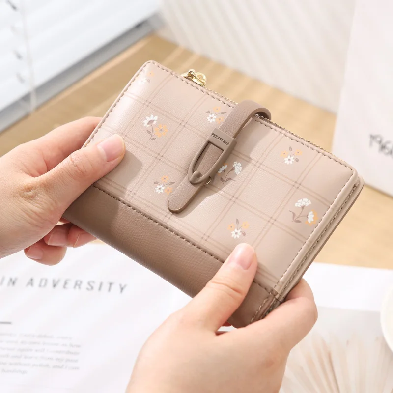 Brand Women Fashion  Printing Wallet Medium Design Hasp Girl Wallet  Women Coin Purse Female Card Holder