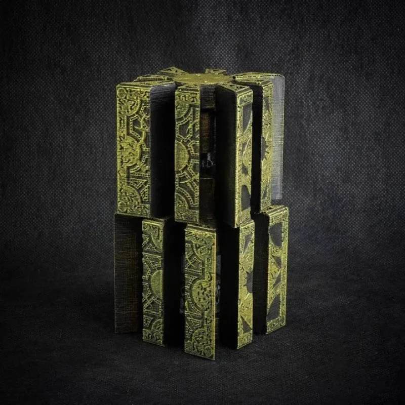 Hellraiser Puzzle Cube Figure The Lament Configuration and Lemarchand Statues Lock Hellraiser House Decoration Table Accessories view 3
